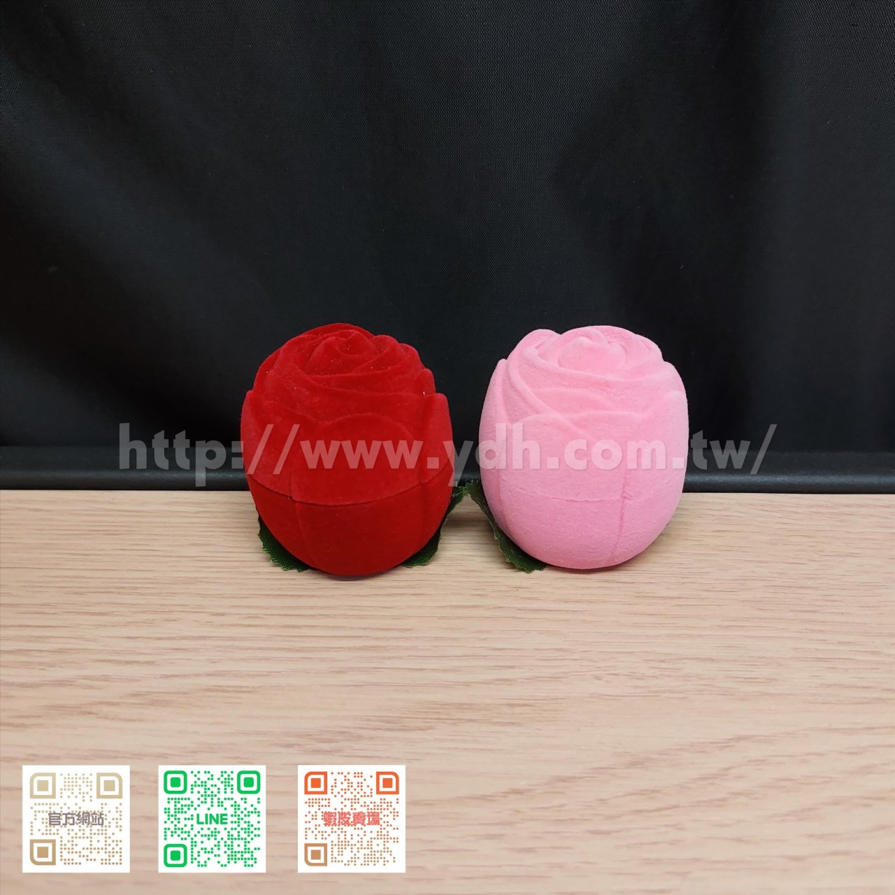 玫瑰造型戒指盒