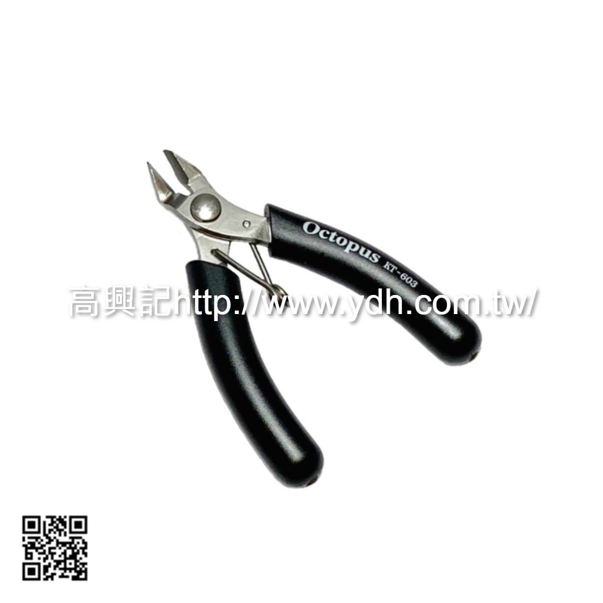 Octopus 台灣90mm 不鏽鋼如意斜口鉗(彈簧)