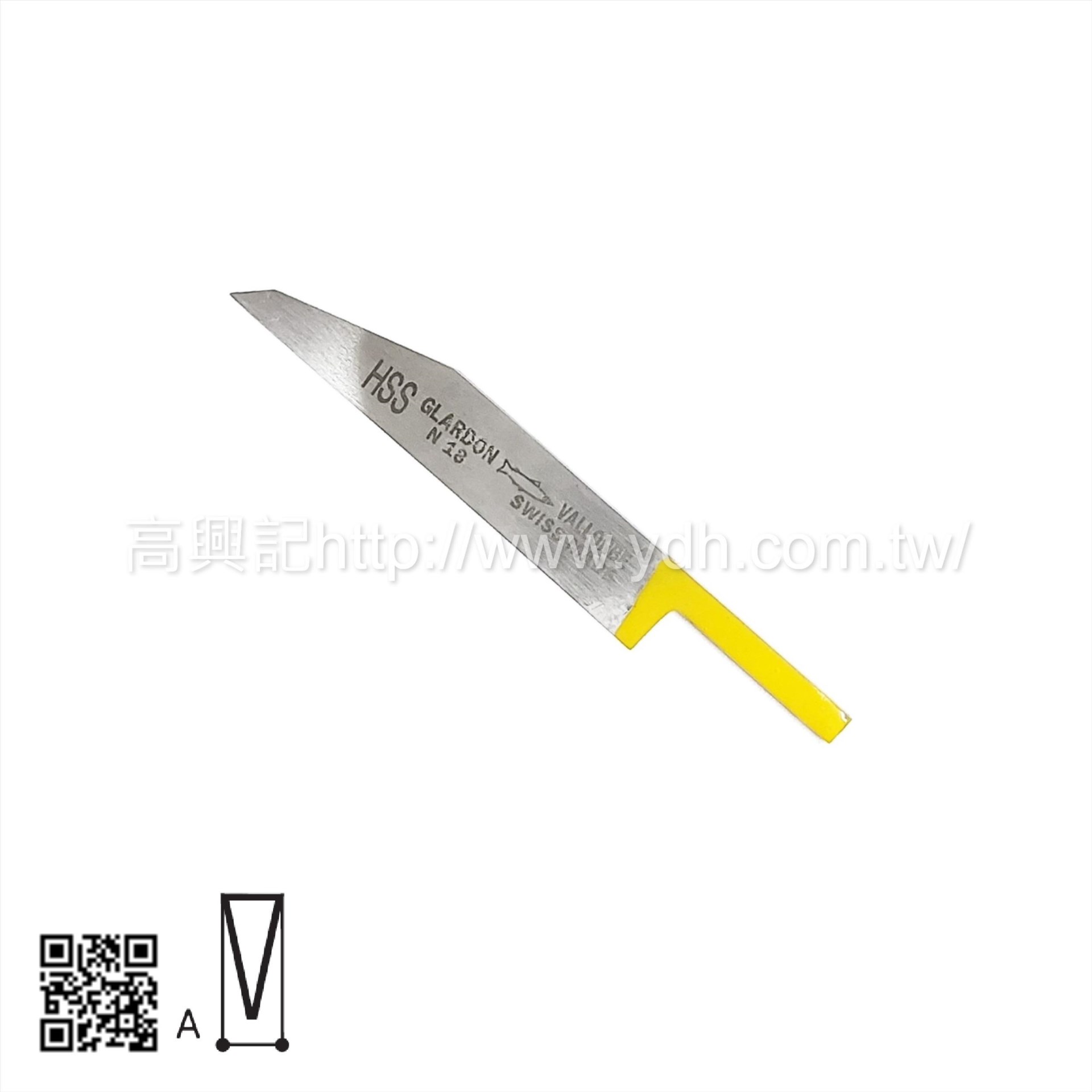 瑞士魚牌雕刻刀-HSS刀形LOM0406