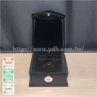 風采系列正方項鍊墜子絨盒-小