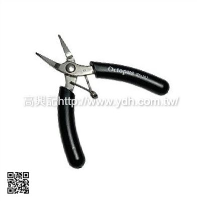 Octopus  台灣100mm 不鏽鋼無牙尖嘴鉗(彈簧)